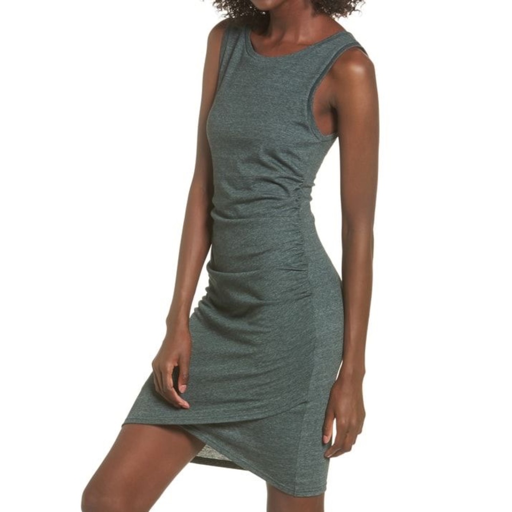 Leith Ruched Bodycon Tank Dress - Size XS